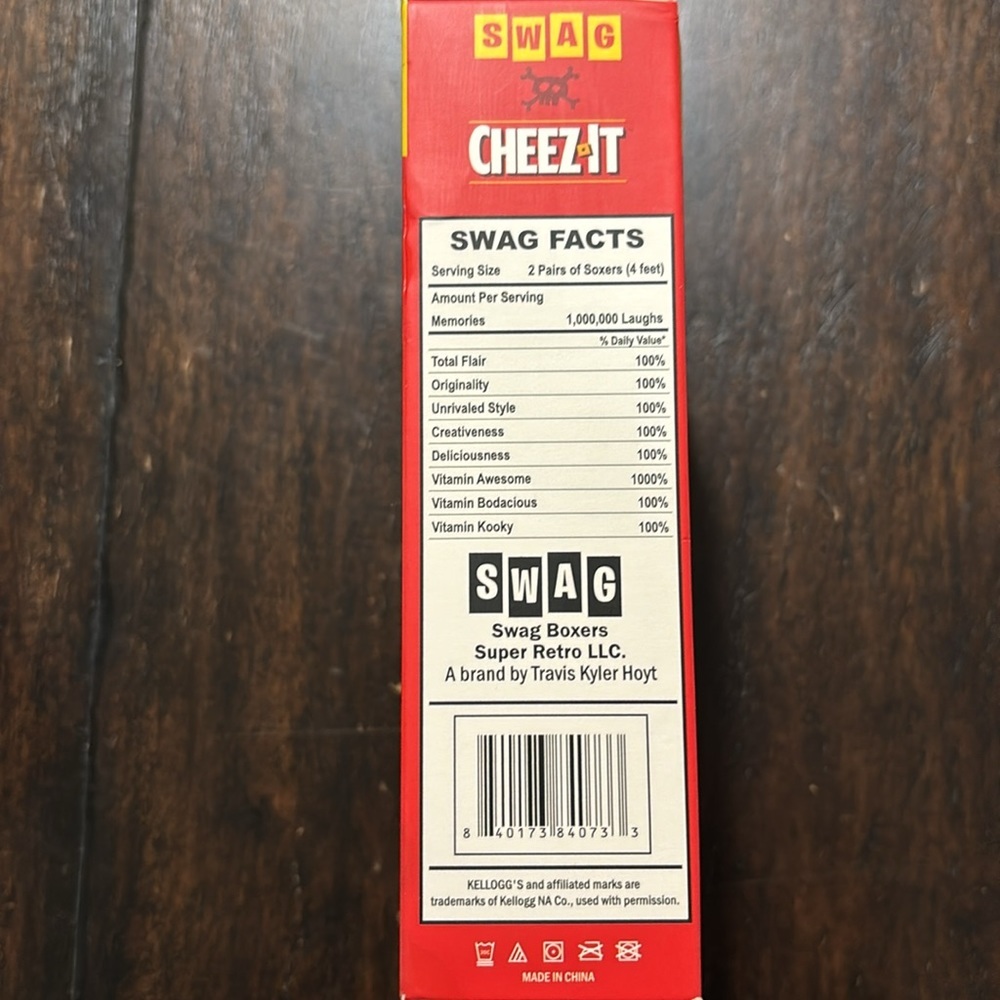 Two Boxes of Men’s Novelty Crew-Length Socks. “Cheez-It” & Blueberry Pop Tart” - Picture 9 of 9